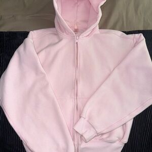 SKIMS Pink Zip up